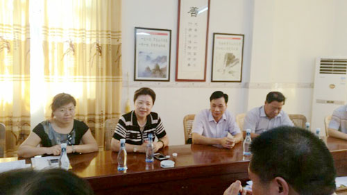 图为李敏副理事长在为调查工作提出工作要求及调查方案